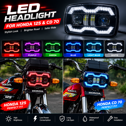 RGB HK Panel Headlight for 125 & CD 70